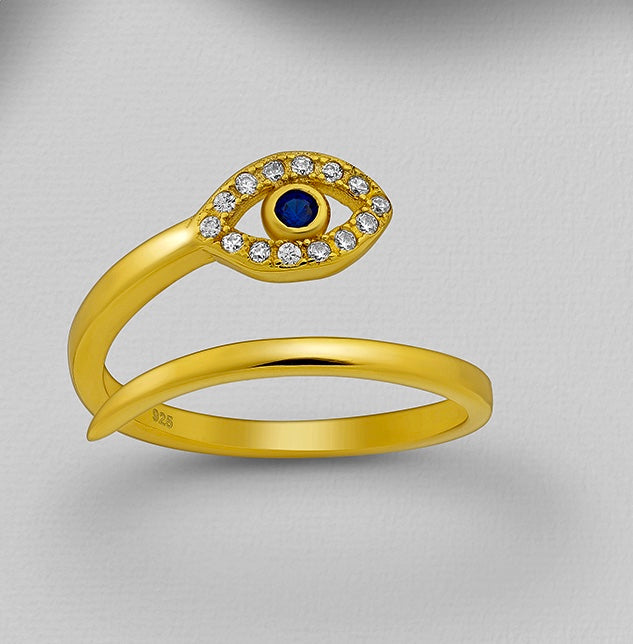 Evil Eye Ring Gold
