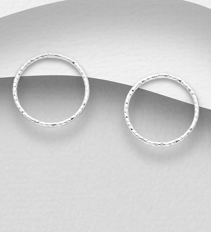 Del Rey Circle Earrings Silver