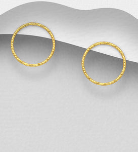 Del Rey Circle Earrings Gold