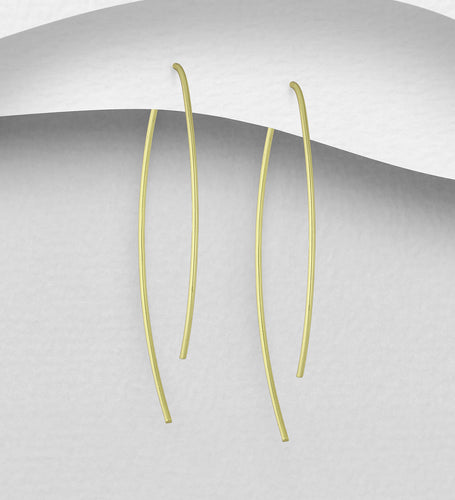 The Strip Hook Earrings Gold